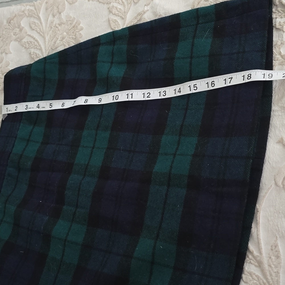 J. Crew Blue and Green Pencil Mini Skirt Casual - Picture 3 of 7